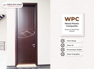Pintu WPC (Wood Plastic Composite) untuk Rumah Tinggal