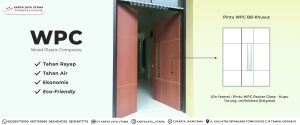 Pintu WPC untuk bangunan sekolah dasar