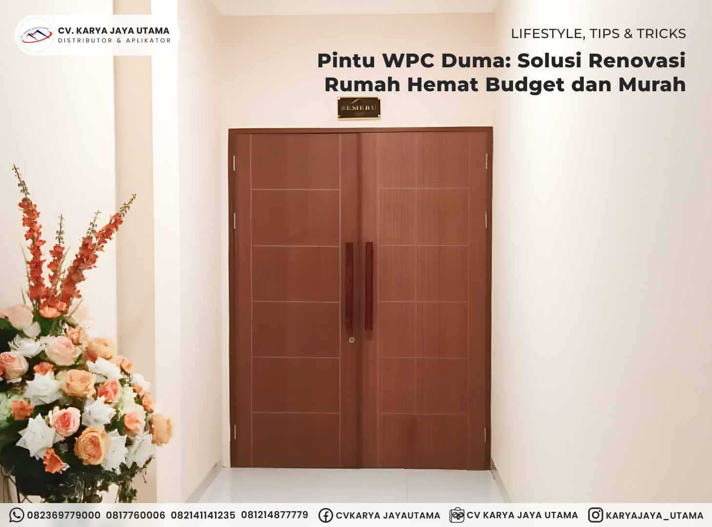 Pintu WPC Duma: Solusi Hemat Renovasi Rumah Tinggal