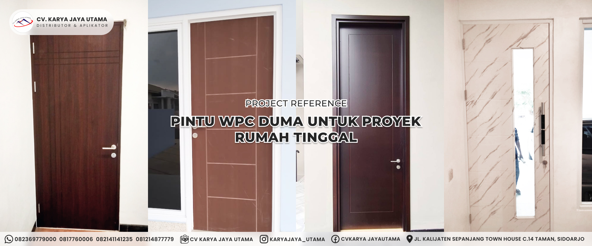 Referensi Proyek: Pintu WPC Duma untuk Rumah Tinggal