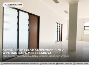 pintu wpc original tanpa finishing untuk proyek kantor kesyahbandaran dan otoritas pelabuhan, probolinggo