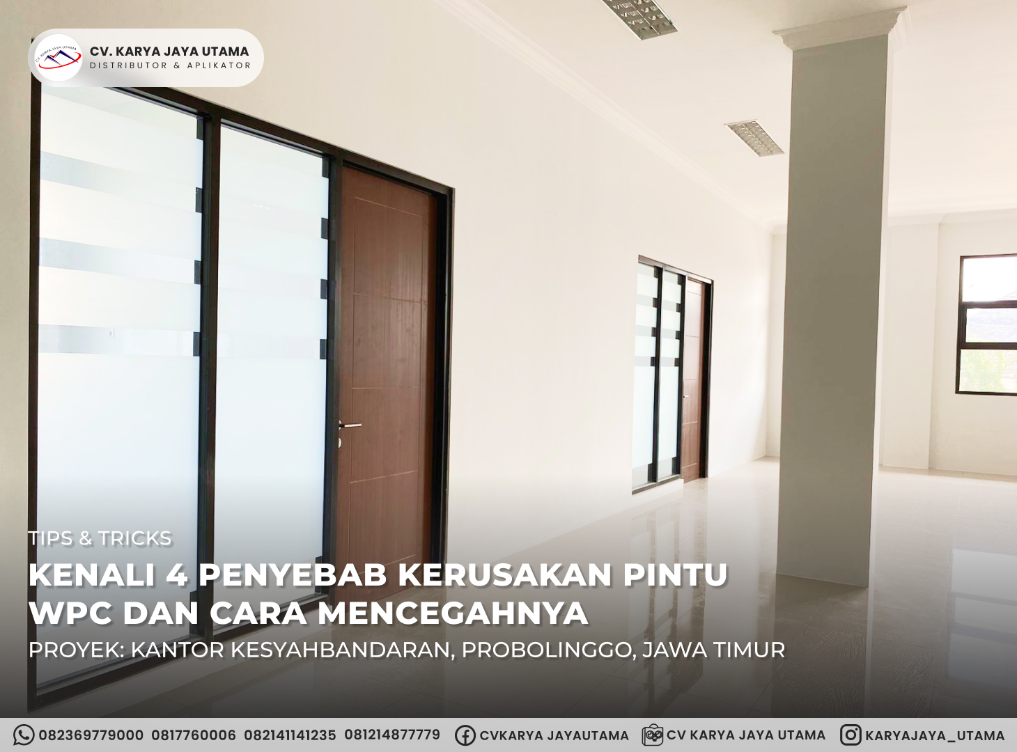 Kenali 4 Penyebab Kerusakan Pintu WPC dan Cara Mencegahnya