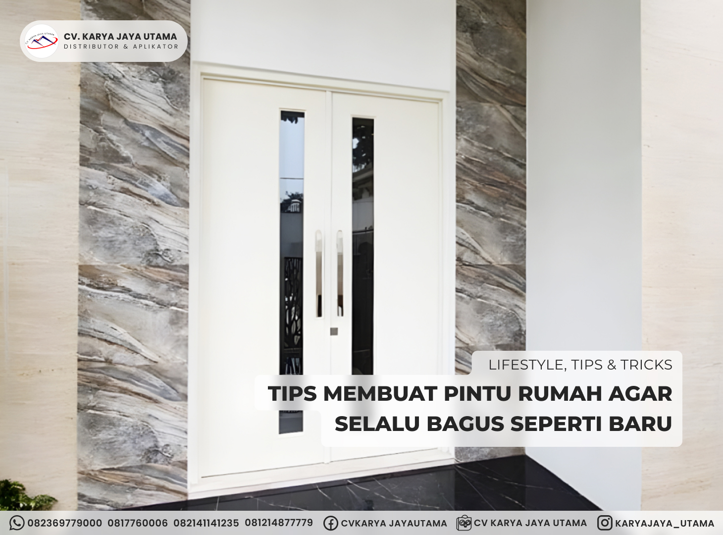 Tips Membuat Pintu Rumah Agar Selalu Bagus Seperti Baru